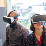 VR-Brille zum Erleben von virtuellem Inhalt